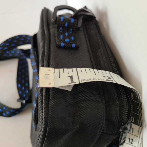 SAMSONITE JOURNEY 4 POCKET MEDIUM CAMERA PHOTO BAG BLUE/BLACK ADJUSTABLE. STRAP - Picture 11 of 13